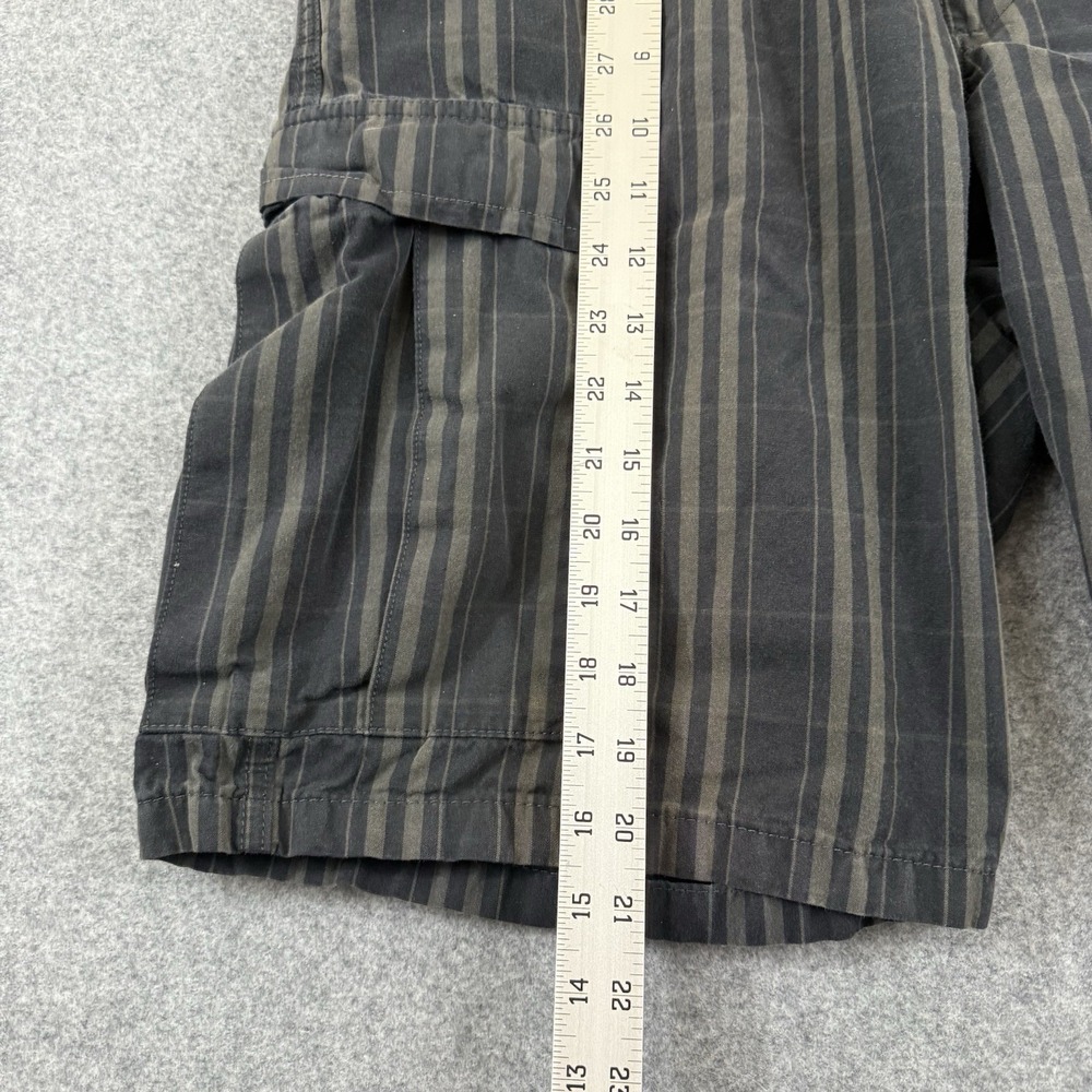 Patagonia Organic Cotton Shorts Men's 36 Black Striped Cargo Pockets - Picture 5 of 8